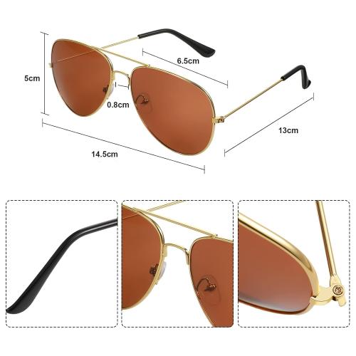 Gejoy Halloween Disco Costume Set Afro Wig Sunglasses Necklace Punk Gold Chain Men Halloween 70s80s Hippie Cosplay Accessories(Brown)