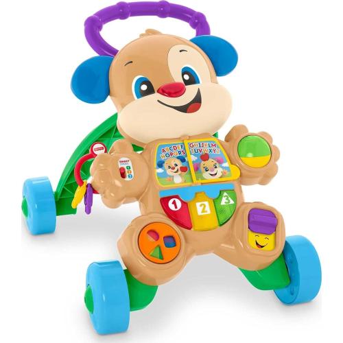 Fisher-Price Baby Toy Laugh & Learn Smart Stages Puppy Walker with Educational Music Lights & Activities for Infants Ages 6  Months