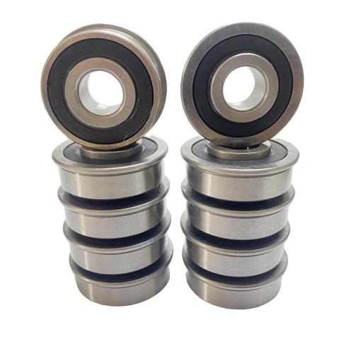 DEEG 10PCS Flanged Ball Bearings ID 1/2 x OD 1-3/8for Lawn Mower, Wheelbarrows, Windmill,Carts & Hand Trucks Wheel Hub.Replacement for Marathon, Exmark, Stens, Prime Line ＆ Sunbelt and More