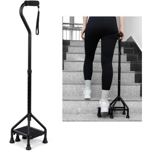 MMingo Adjustable Stair Climbing Assist Cane for Seniors, Step Stair Walking Aid, Stability Walking Sticks and Mobility on Stairs, Walk Up and Down Stairs Assist Devices, Non-Slip Stair Assist Aid