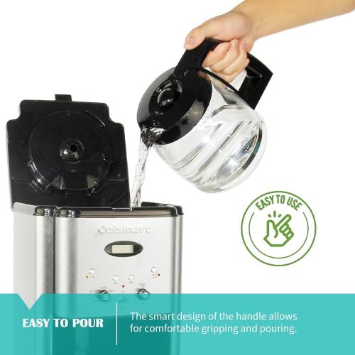 12-Cup Glass Coffee Carafe Replacement for Cuisinart Coffeemaker
