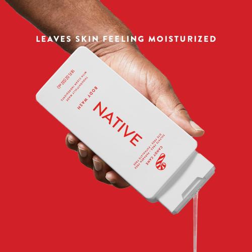 Native Body Wash with Naturally Derived Ingredients - Candy Cane - For Women & Men, Sulfate, Paraben, & Dye Free Leaving Skin Soft and Hydrating | Holiday Seasonal Scent Bundle, 18 oz - 2 Pk