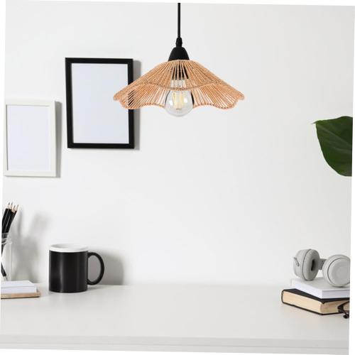 Garneck Stylish Handwoven Lampshade for Table Lamps Minimalist Ceiling Light Cover for Bedroom Living Room and Festival Decor Soft Diffused Lighting for Inviting Atmosphere