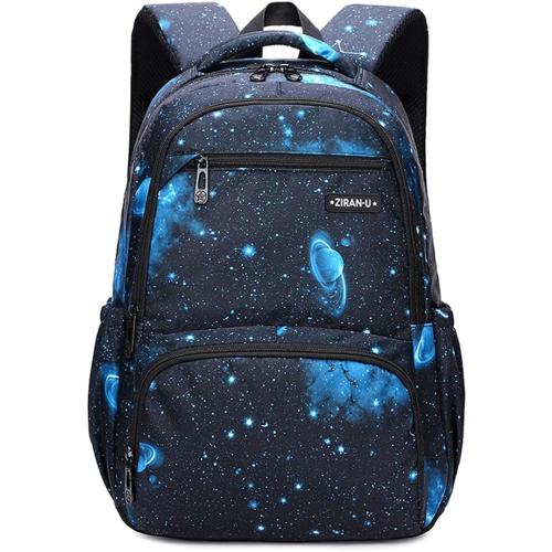 MITOWERMI Kids Backpack for Boys Girls Elementary School Backpacks Boys Children Bookbags Primary Kindergarten Backpack Galaxy Black Blue