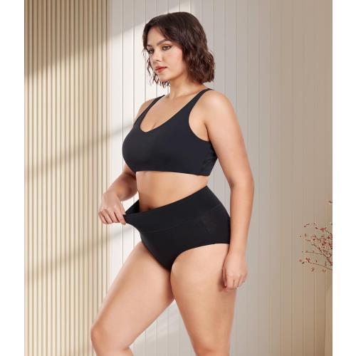XL wirarpa Women's Underwear High Waisted Ladies Cotton Panties Soft Full Coverage Briefs 5 Pack