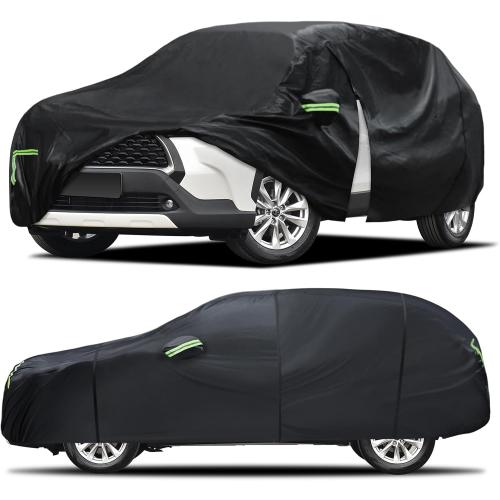 Car Cover Custom Fit for Toyota RAV4 1996-2025,Honda CRV 1997-2025, 6 Layers Truck Cover Waterproof All Weather for Automobiles,Outdoor Full Exterior Cover,Rain, Sun, Wind Protection,Black ‼️USED ‼️has mild dust and trash‼️