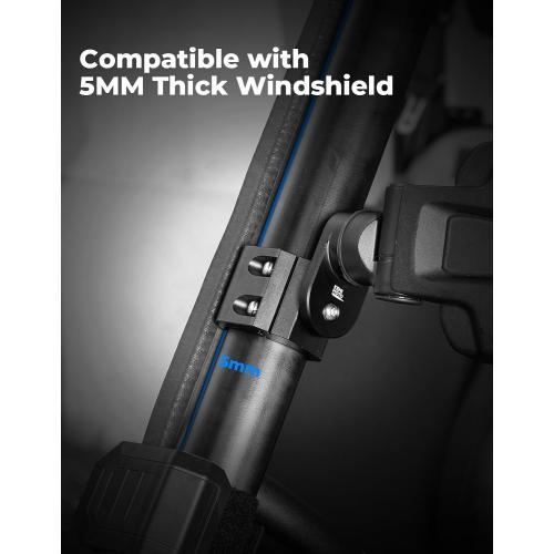 KEMIMOTO Adjustable Surface Pro-Fit Side Mirrors, Aluminum Clamp Mirrors | Compatible with Polaris Ranger General Can-Am Defender Maverick Trail
