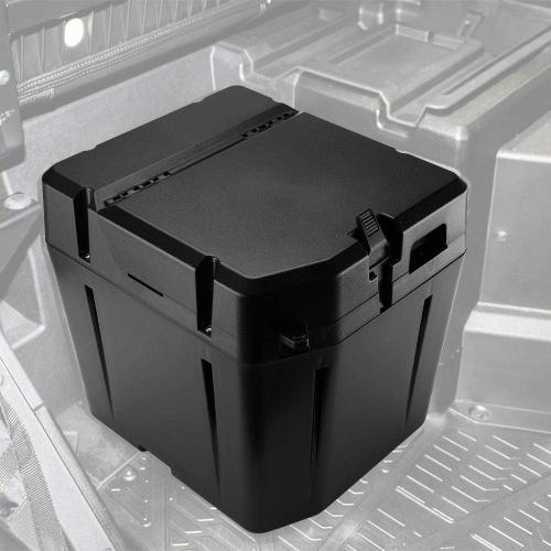 KEMIMOTO UTV Under Seat Storage Box, 37L/9.78Gal Waterproof (Fit Door) Lockable Compatible with Polaris Ranger XP 1000/Crew 2018-2025 2026 Replace #2882910 Lock Not Included