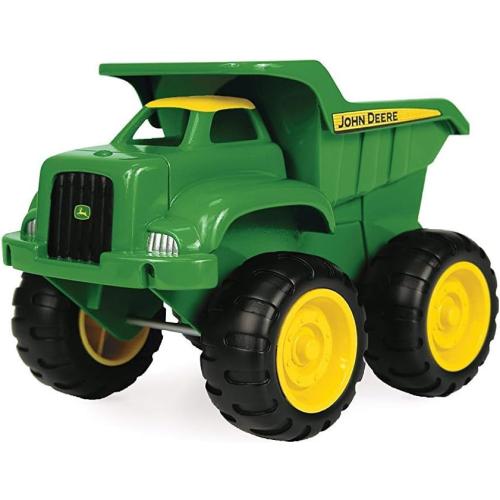 TOMY John Deere Vehicle Set - Includes Dump Truck Toy and Tractor Toy with Loader - Kids Outdoor Toys - Kids Construction and Sandbox Toys - 6 Inches - 2 Count - Ages 18 Months and Up