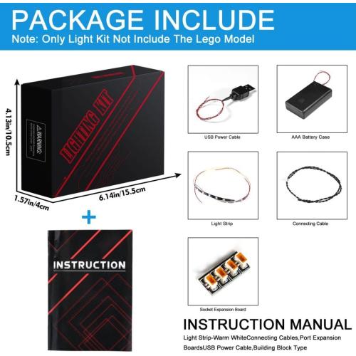 Upgraded Led Light Kit Compatible with Lego Gabby's Dollhouse Building Set, Lights Decoration Compatible with Lego 10788 (Model Not Included)