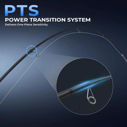 KastKing Megatron Titanium Telescopic Casting & Spinning Fishing Rods, IM7 Graphite Travel Rod with Titanium Solid Tip, Power Transition System, for Freshwater and Inshore Fishing