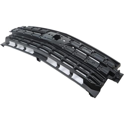 Front Grille Bumper Hood Mesh Grill Black Replacement for 2019-2022 Silverado 1500