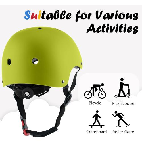 Kids Bike Helmet, Adjustable and Multi-Sport, from Toddler to Youth, 3 Sizes