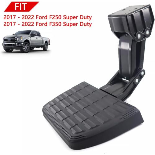 75413-01A Truck Side Step Retractable Step Compatible with 2017 2018 2019 2020 2021 2022 Ford F250 F350 Super Duty Bed Step Retractable