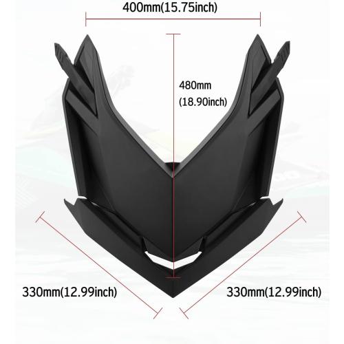 A & UTV PRO Front Storage Cargo Bin Kit for Sea Doo Spark, 7.4 Gallon (28 L) Large Storage Bin,Front Deflector Lid Kit for Sea-Doo Spark,Spark TRIXX,Replace OEM # 295100504#295100864