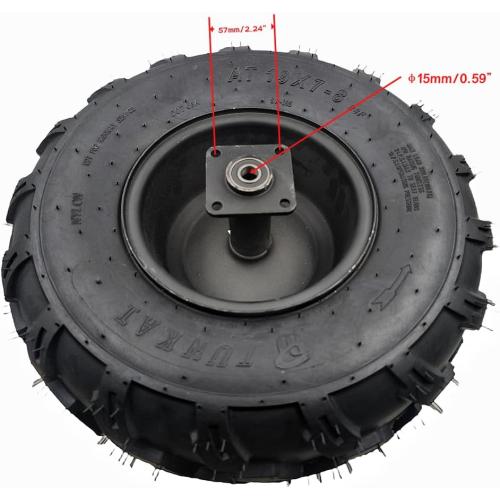 Black 19 * 7-8 Rear Rim Wheel For Coleman BT200X CT200U CT200UEX Mini Bikes