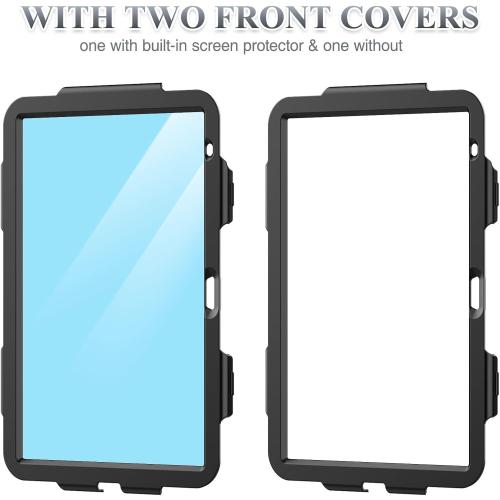 SEYMAC stock Case for iPad (A16) 11th/10th Generation 11''/10.9'' 2025/2022, Full-Body Drop Protection Case with Screen Protector &360° Rotate Hand Strap/Stand, Black