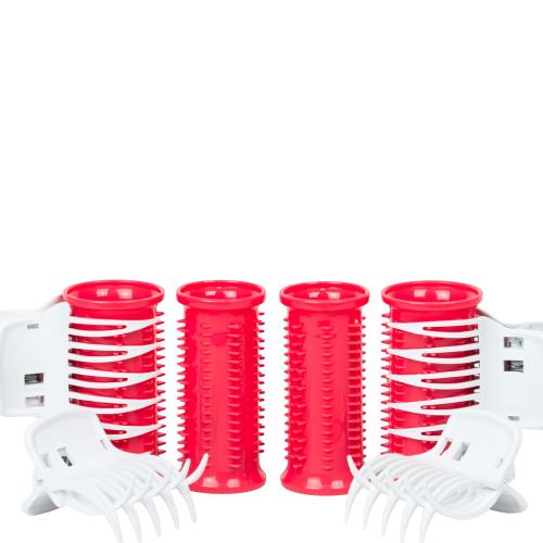 CALISTA Ion Hot Rollers for Short Hair | Hair Roller Clips Included | Heats to 230°F | Dual Voltage | Add Hands-Free Curls, Waves, and Volume (Pink Verbena, Short - 12)
