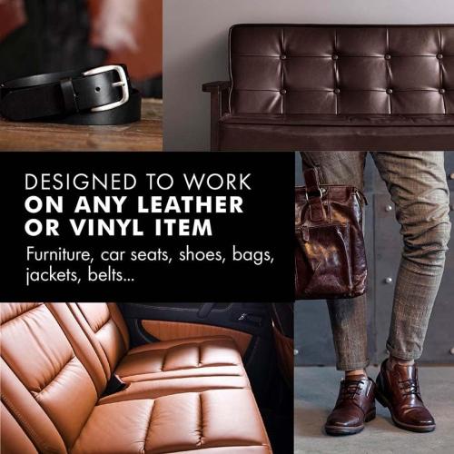 Leather Recoloring Balm, Color Restorer, Scratch Remover, Couch Paint and Repair, Leather Balm for Couches