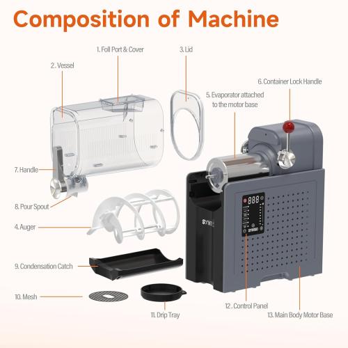 Slushie Machine for Home, Soft Serve Ice Cream Machine, 88oz Vessel Slushy Machine with 6 Preset Programs, Frozen Drink Maker for Slush, Margaritas, Smoothie, Frappés, Milkshakes, and More