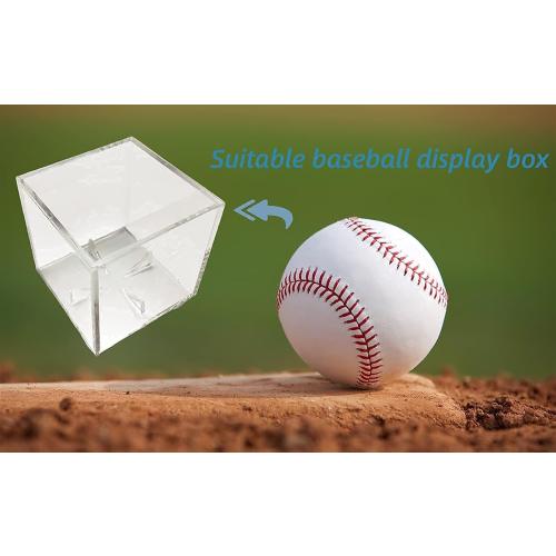 4 Pack Baseball Display Case, hi Showcase Autograph Ball Protector - for Official Size Ball