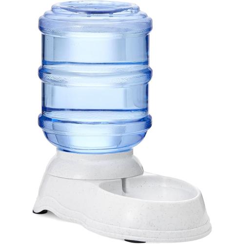 Amazon Basics Gravity Pet Water Dispenser for Cat and Dog, Easy to Clean, 135.3fl.oz Capacity, Small