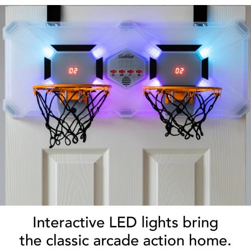 EastPoint Mini Basketball Hoop - Multi Color, Pack of 1 - Effortless Over-the-Door Basketball Hoop Setup - Compact Design for Field Day Games - Head-to-Head Kids Birthday Party Games MISSING BASKET BALLS