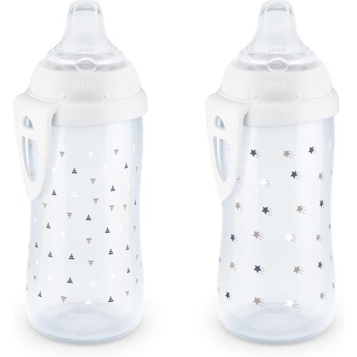 NUK Active Sippy Cup, 10 oz, 2 Pack, 12  Months, Timeless Collection, Amazon Exclusive