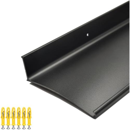 Extra Wide 5.12 W Door rain drip Guard Overhead,55.1 L Aluminum drip Cap for Exterior Doors Window Top,rain drip Edge Flashing,Water Deflector,rain Diverter,Anodized Black 1PCS