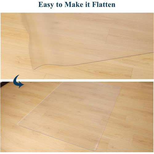 Clear Runner Rug for Hallway, 2'x6' No Slip Waterproof Kitchen Standing Floor Mat for High Traffic, Vinyl Indoor Outdoor Entryway Area Rug for Laundry, Bedroom, Living Room