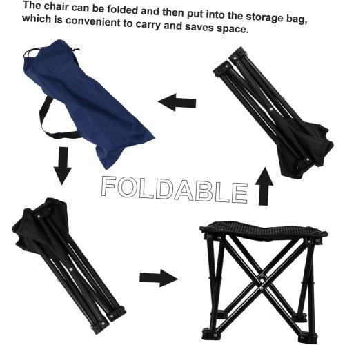 Lightweight Outdoor Folding Chairs for Fishing Outdoor Activities Oxford Fabric Compact Easy Storage