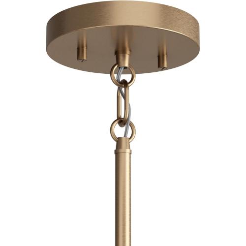 Gold Kichler Madden 4 Light Pendant in Champagne Bronze, Soft Modern Fixture, for an Entryway, Breakfast Nook, Laundry Room, 52722CPZ