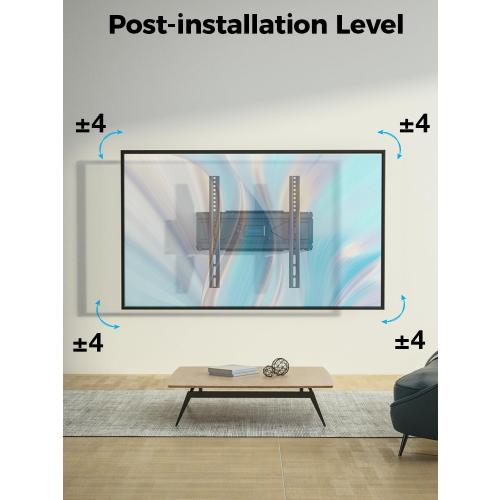 UL Listed Full Motion TV Wall Mount for Most 32-70 inch TVs, Wall Mount TV Bracket for 40 50 55 65 inch tv with Smooth Swivel, Tilt, Extension, Level-Has Hardware & Drill Template