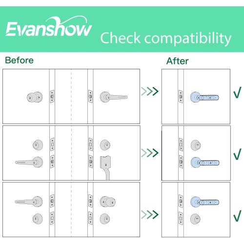 Smart Door Lock with Knob, Keyless Entry Door Locks with Handle, Fingerprint Door Knob for Bedroom/Front Door/Apartment,Generate Passcode Remotely