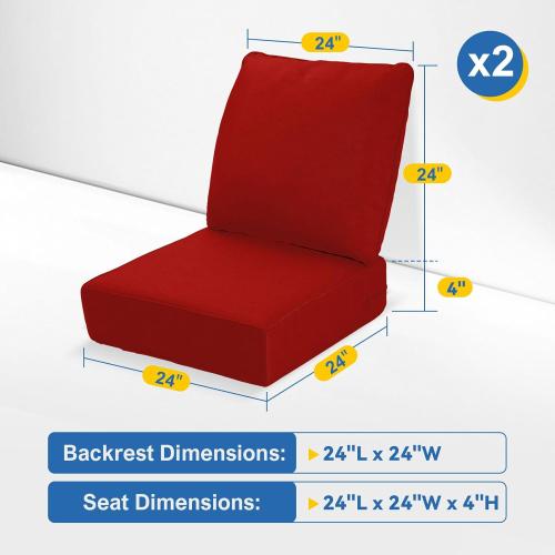 Naga Bahna 1 1, 24 x 24 Inch, Brick Red 2 Count