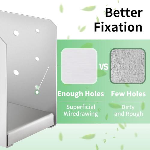 6x 6 Post Base, 5Pcs Stainless Steel Post Anchor (Inner Size:5.71 x 5.2), Adjustable Post Bracket Fits for 6x6 Wood Post, Post Base for Rough Size Lumber (6x6, 5Pcs)