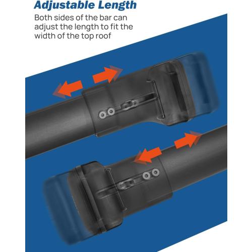 BLACK JOYTUTUS 220lbs Heavy Duty Roof Rack Cross Bars for Mazda CX-50 / CX-50 Hybrid （with Flush Rails） 2023-2025, Anti-Theft Lockable Aluminum Rooftop Luggage Rack Carrier Roof Rail Crossbars