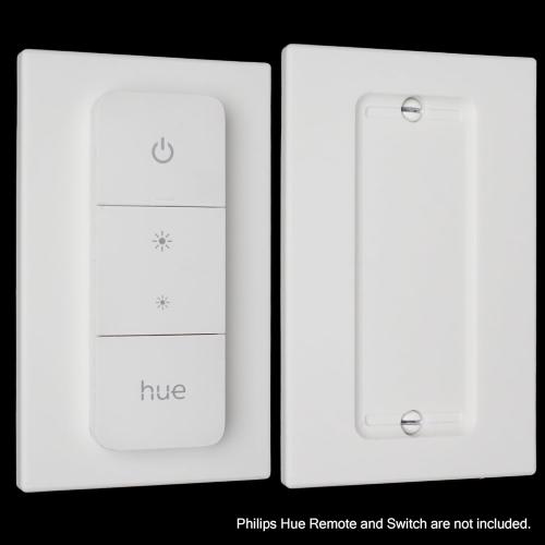 BERKLEY Wall Switch Cover Adapter Plate, Compatible with Philips Hue V2 Dimmer Remote (Single: Remote)
