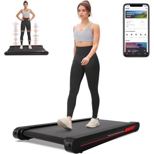 Sperax Walking Treadmill Pad with APP, 3 in 1 Under Desk Treadmill, 400W Low Noise Walking Vibration Pad with Remote Control,Portable Treadmills for Home Office