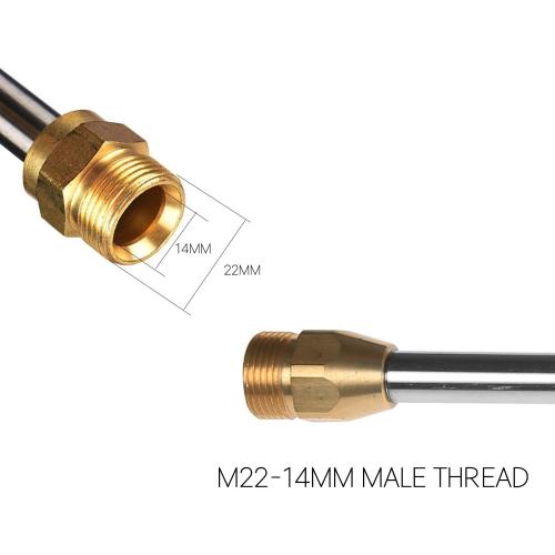 Sooprinse Pressure Washer Wand,Stainless Steel Quick Connect Lance,Replacement Spray Wand,16,5000PSI