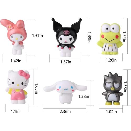 16Pcs Cute Anime Cake Topper Set, Anime Theme Party Decoration Supplies, Gift for Anime Friends