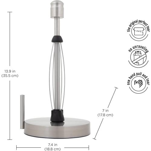 Kamenstein Perfect Tear Paper Towel Holder, 13-Inch, Silver