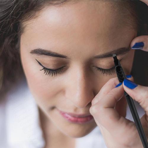 Disposable Microblading Eyebrow Pen – Nano Blade Tattoo Hand Tool with Pigment Sponge for Precise Brow Shaping ( Black 0.15 18U)