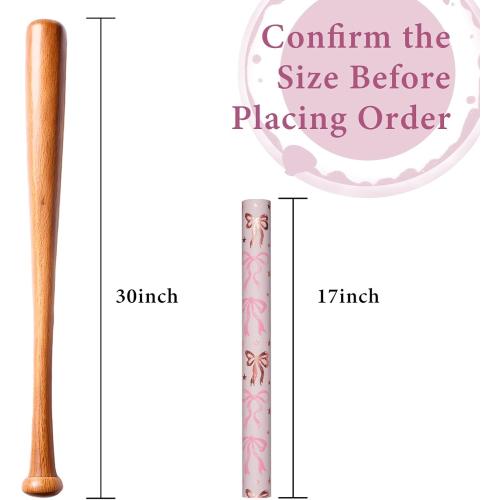 MAYPLUSS Pink Wrapping Paper Roll, Cute Bow Gift Wrap, Reversible Plaid Gift Paper for Girl Baby Shower, Birthday, Wedding 17 Inch x 33 Feet