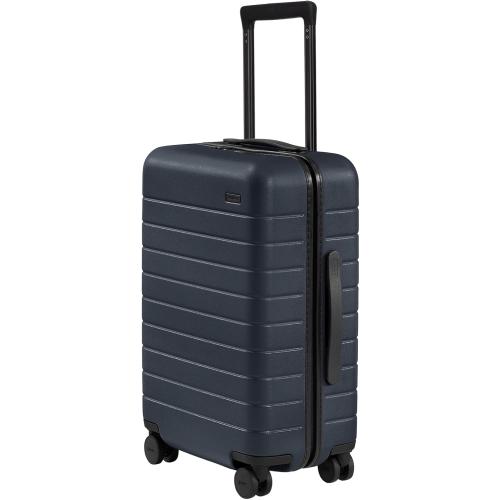 NAVY BLUE Away Carry-On Luggage, Lightweight Hardside Suitcase with Spinner Wheels, 22 Inch Airline Approved, TSA Lock, Navy Blue
