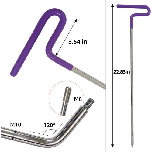 CYGOODS 22 Pcs Car Dent Repair Rods, Hard Spring Steel Dent Rods, Dent Repair Tools, Professional Hail Dent Removal Tool for Minor Dents, Door Dings,Hail Damage,Linear Dent and Large Dent