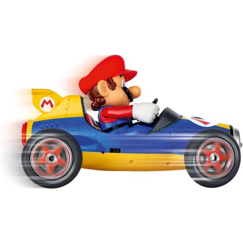 Carrera 181066 RC Official Licensed Kart Mach 8 Mario 1: 18 Scale 2.4 Ghz Remote Radio Control Car with Rechargeable Lifepo4 Battery - Kids Toys Boys/Girls
