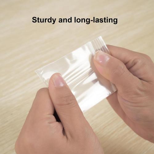 120 PCS Small Plastic Bags for Jewelry, 2 x 2.76 Resealable Clear Poly Baggies, 2.4 Mil Mini Zip Bags for Small Business, Storage, Gifts, Candy, Screws