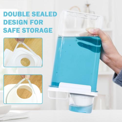 Laundry Detergent Dispenser 3 Pack Laundry Soap Dispensers 78 oz Liquid Detergent Dispenser for Room Organization with 6 Removable Labels for Softener Bleach Powder Soda etc