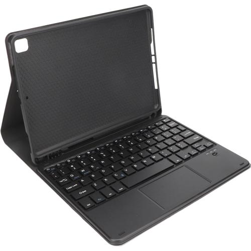Septpenta Tablet Keyboard Case for for OS Tablet/Pro/Air 9.7In(2017/2018), Magnetic Detachable Keyboard, Multi Gesture Smart Touchpad, Wireless Transmission 33Ft(Black)